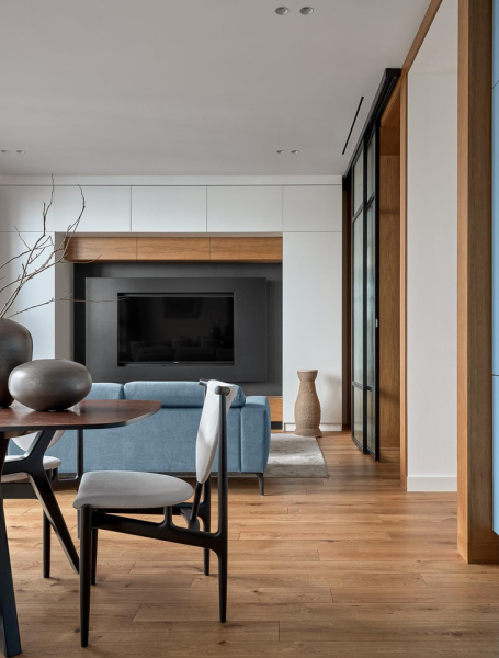 Яркая квартира 99 м² для молодой пары с шестью кошками