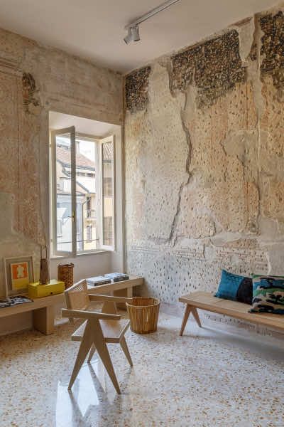 Маленькая квартира 36 м² с фресками XV века в Мантуе