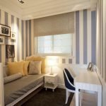 Полосатые обои в интерьере: виды и комбинирование полоски