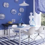 Стиль гжель в интерьере