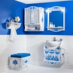 Стиль гжель в интерьере