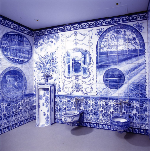 Стиль гжель в интерьере