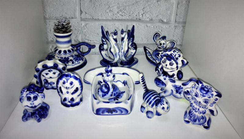 Стиль гжель в интерьере