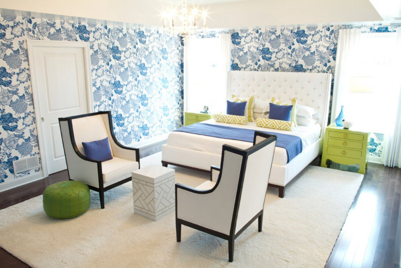 Стиль гжель в интерьере