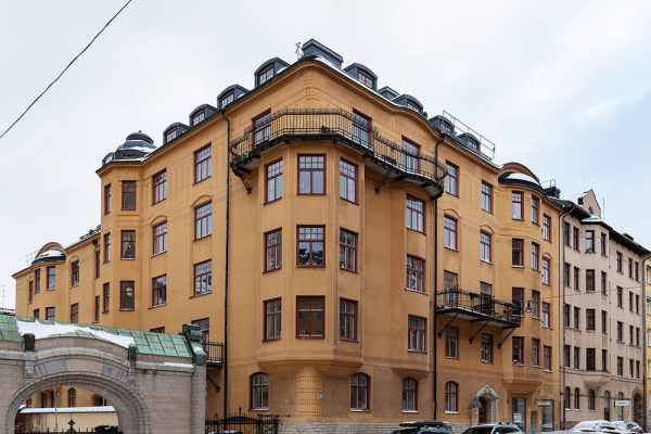 Просторные апартаменты в Стокгольме с утончённым декором и песочными стенами