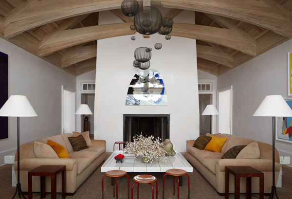 Яркий современный дизайн горного дома для большой семьи в Аспене