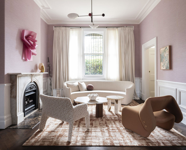 Милый интерьер в розовом: дом в Сиднее